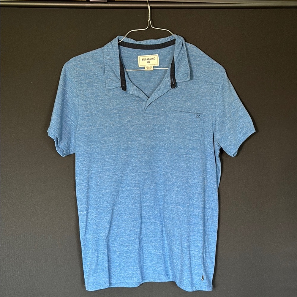 Billabong men’s blue polo size large